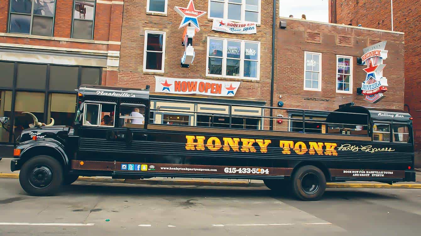 Nashville Parade Bus Honky Tonk Party Express